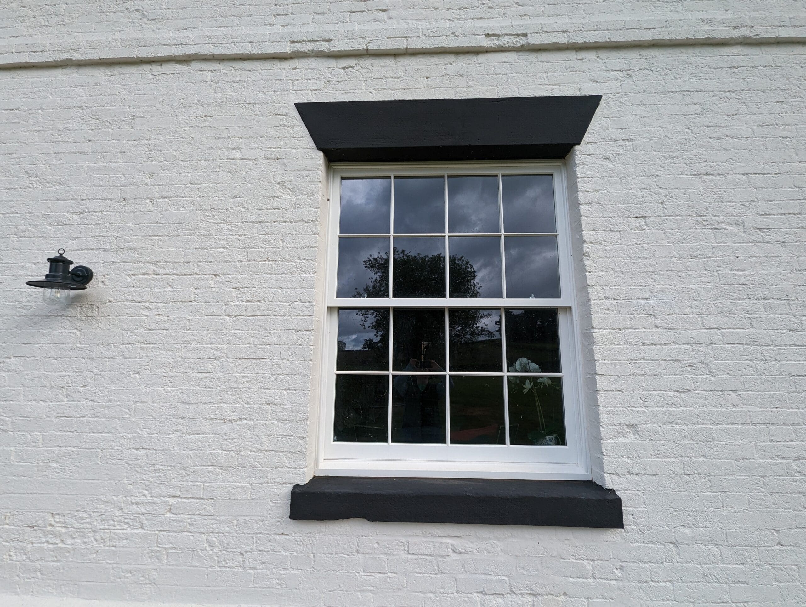 Vacuum Glazed Georgian Sliding with black lintels